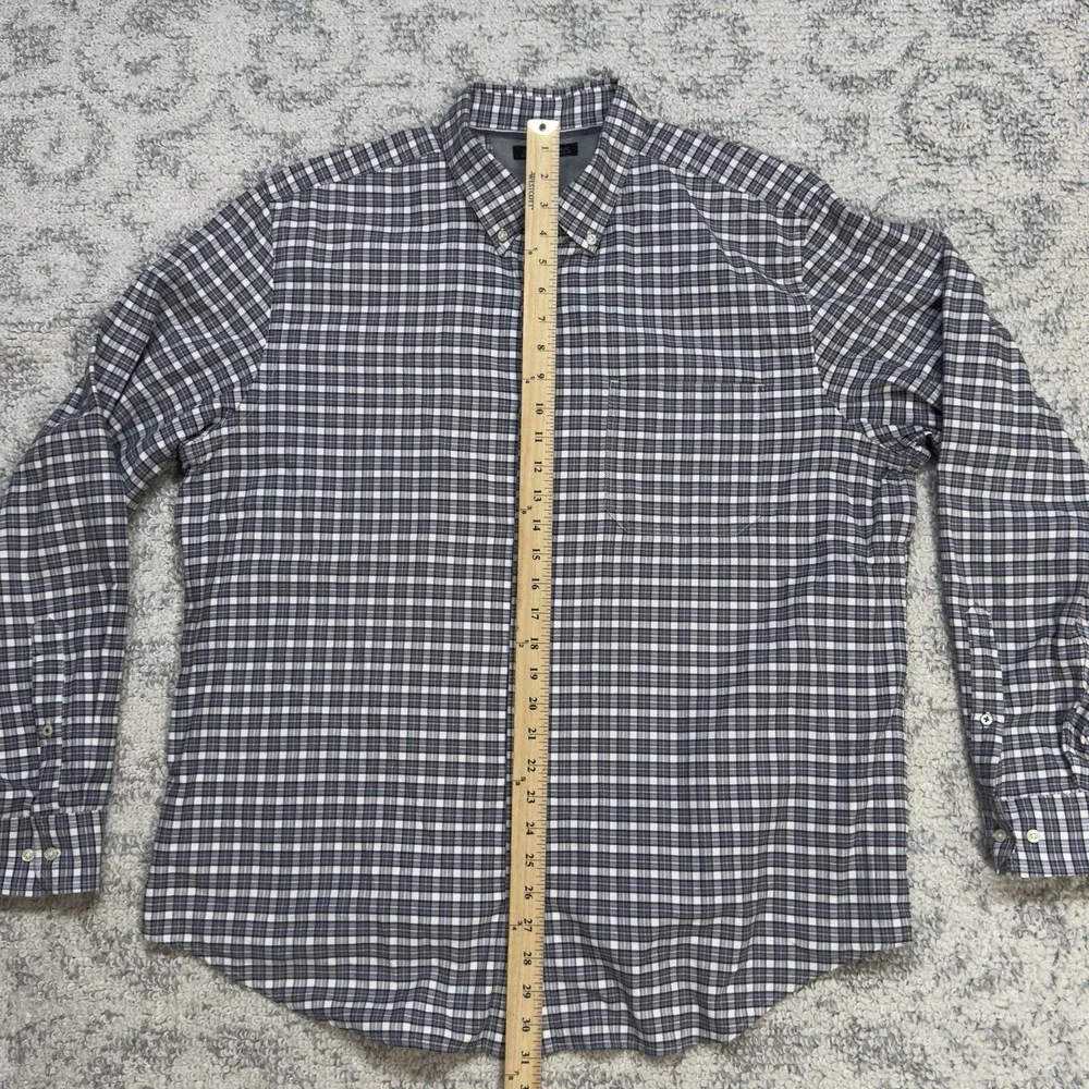 Banana‎ Republic Oxford Shirt Tailored Fit Long Sleeve Plaid Shirt Size XXL